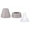 Spectra bottle parts set includes two Spectra slow flow nipples, two collar rings and two nipple dome cover caps. 